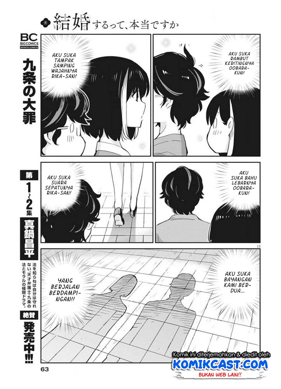 Kekkon Surutte, Hontou Desu ka? Chapter 52 Gambar 14